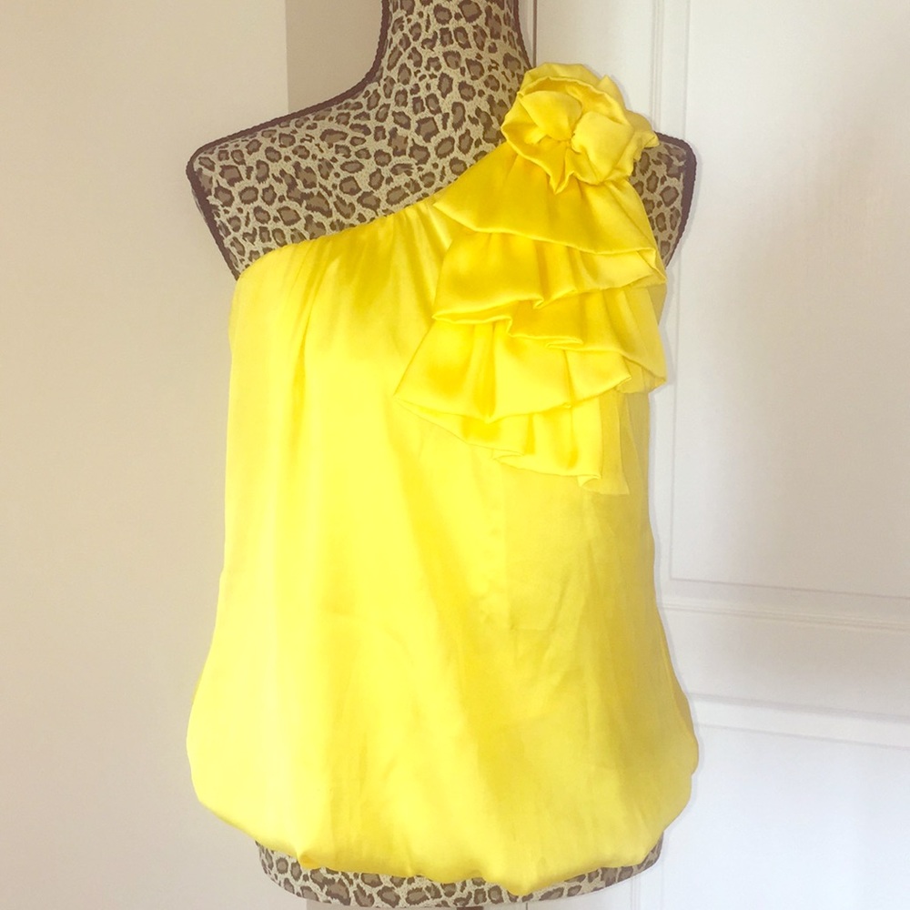 Queen Esther - One shoulder,  yellow ladies top